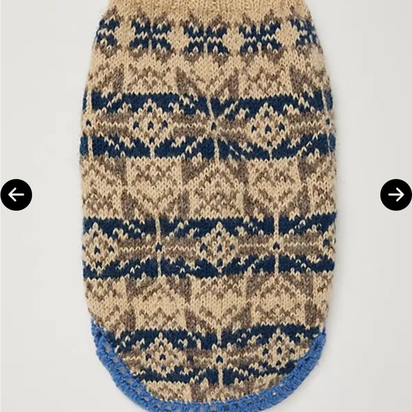 French Knot Other - French Knot Free People New Medium Knit Patterned Dog Sweater